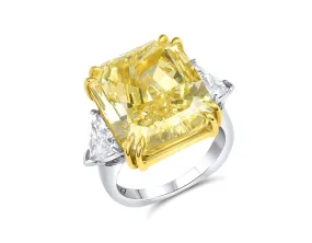 19ct Fancy Yellow Diamond Ring