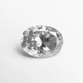 2.04ct 9.31x7.00x4.66mm GIA Fancy Light Grey Oval Brilliant 18981-01