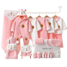 26pcs Pink Hunny Bunny , New born Baby Girl/Boy Gift Hamper all Season wear Clothes Gift Hamper Box, (0-6months)