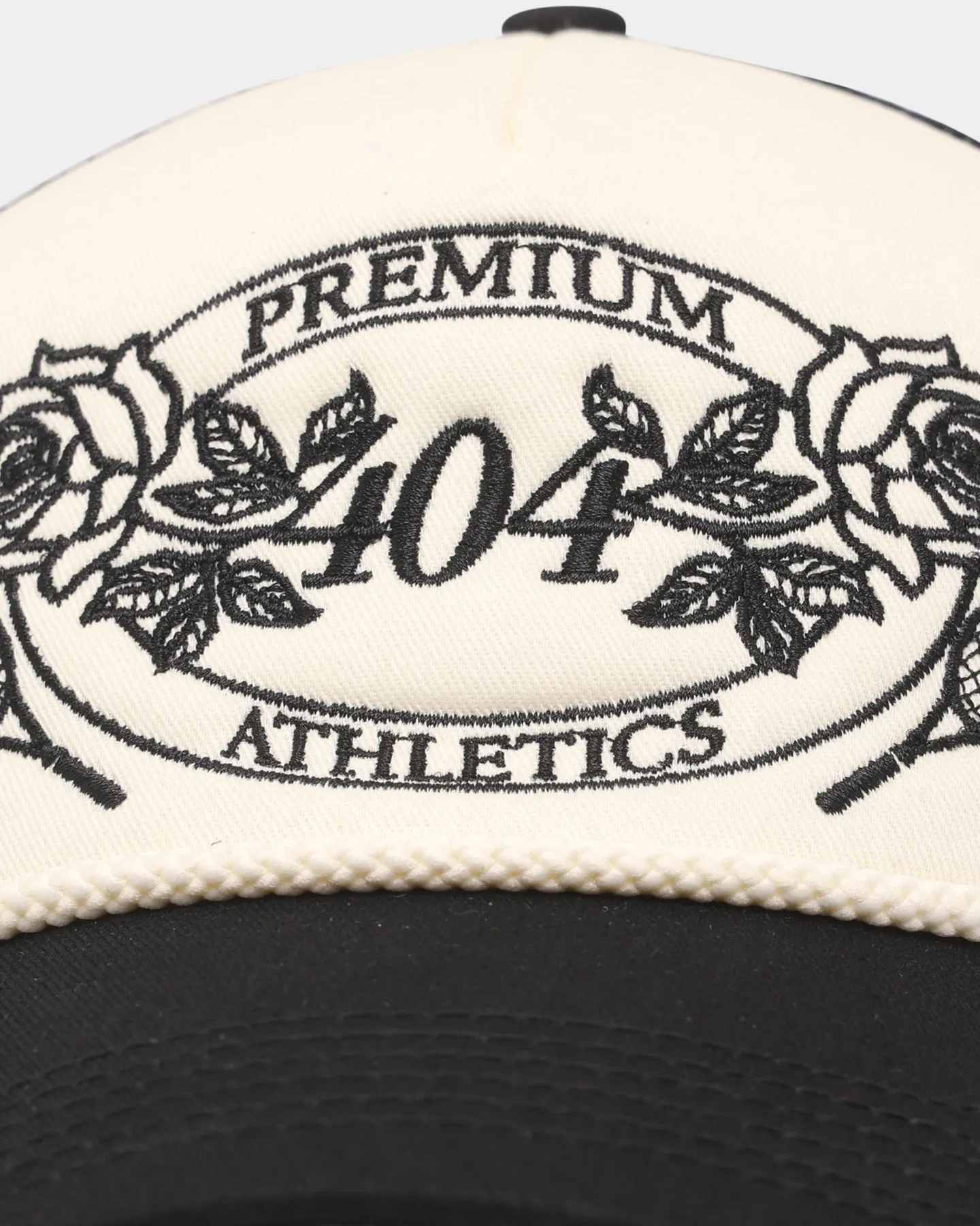 404 Premium Athletics Trucker Snapback Black/Off White