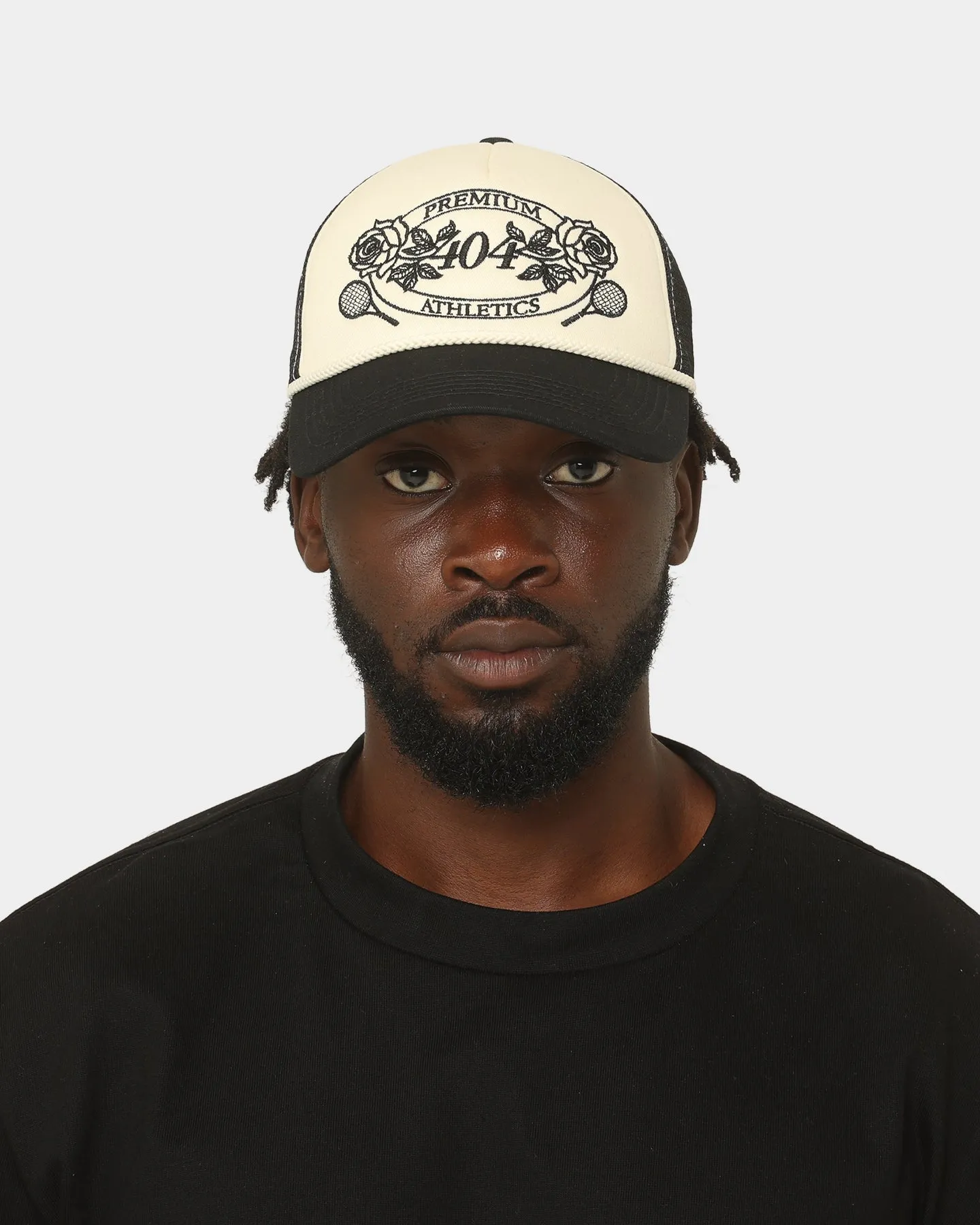 404 Premium Athletics Trucker Snapback Black/Off White