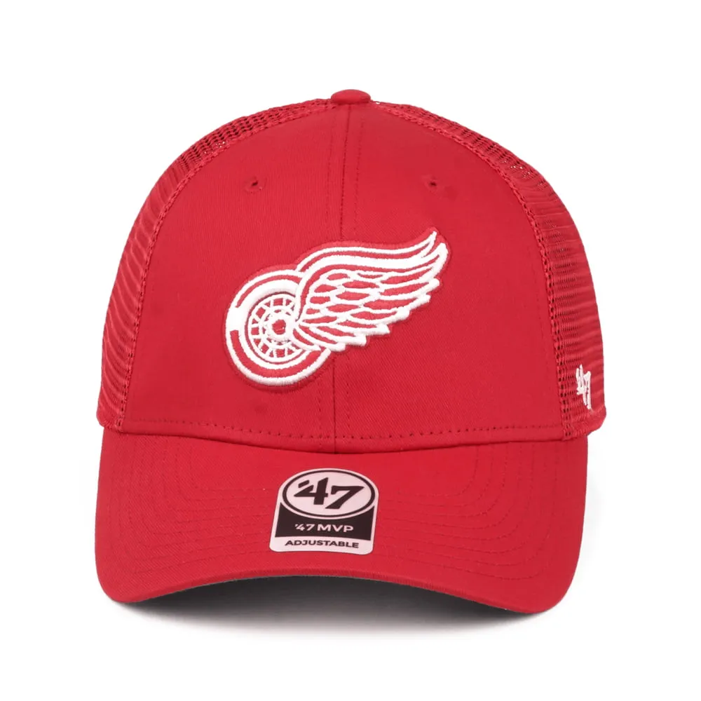 47 Brand Detroit Red Wings Trucker Cap - NHL Branson MVP - Red