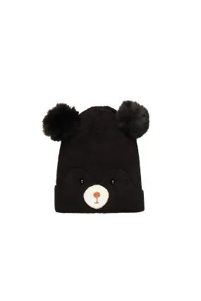 Boys Fleur Black Beanie