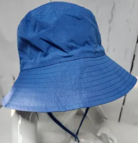 Bucket/Sun Hat With Chin Strap Wide Brim Children's 2-8yr Blue scbhb