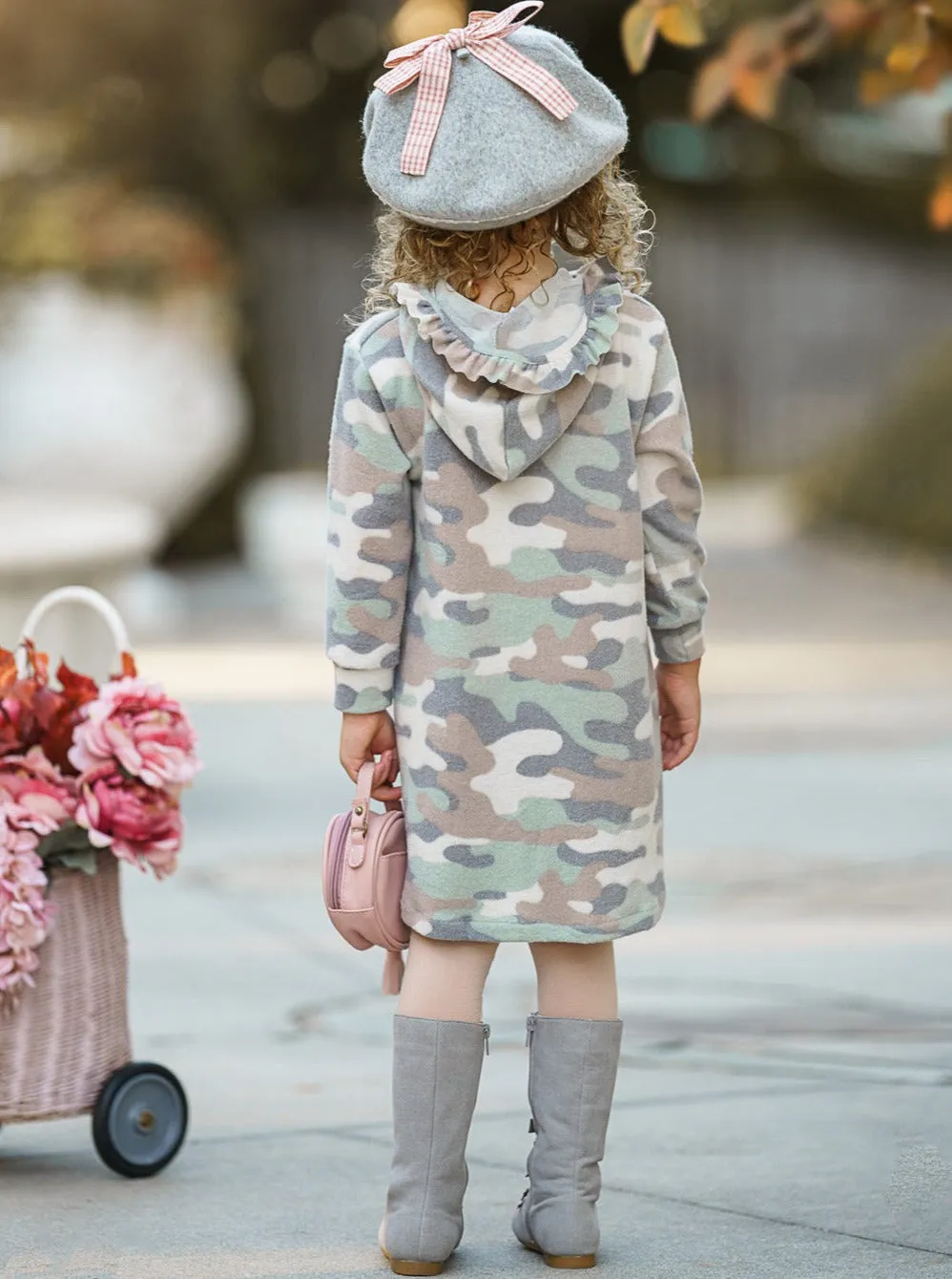 Camo Print Julia Hi-Lo Hoodie Legging Set