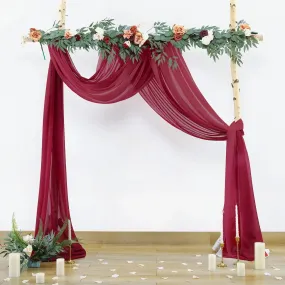 Chiffon Fabric Drapes - 6/10 Meters for Wedding Arch, Ceremony, and Reception Decorations