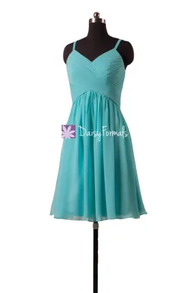 Elegant Tiffany Blue Bridesmaids Dress Robin Egg Blue Cocktail Dress Party Dress (BM8515)