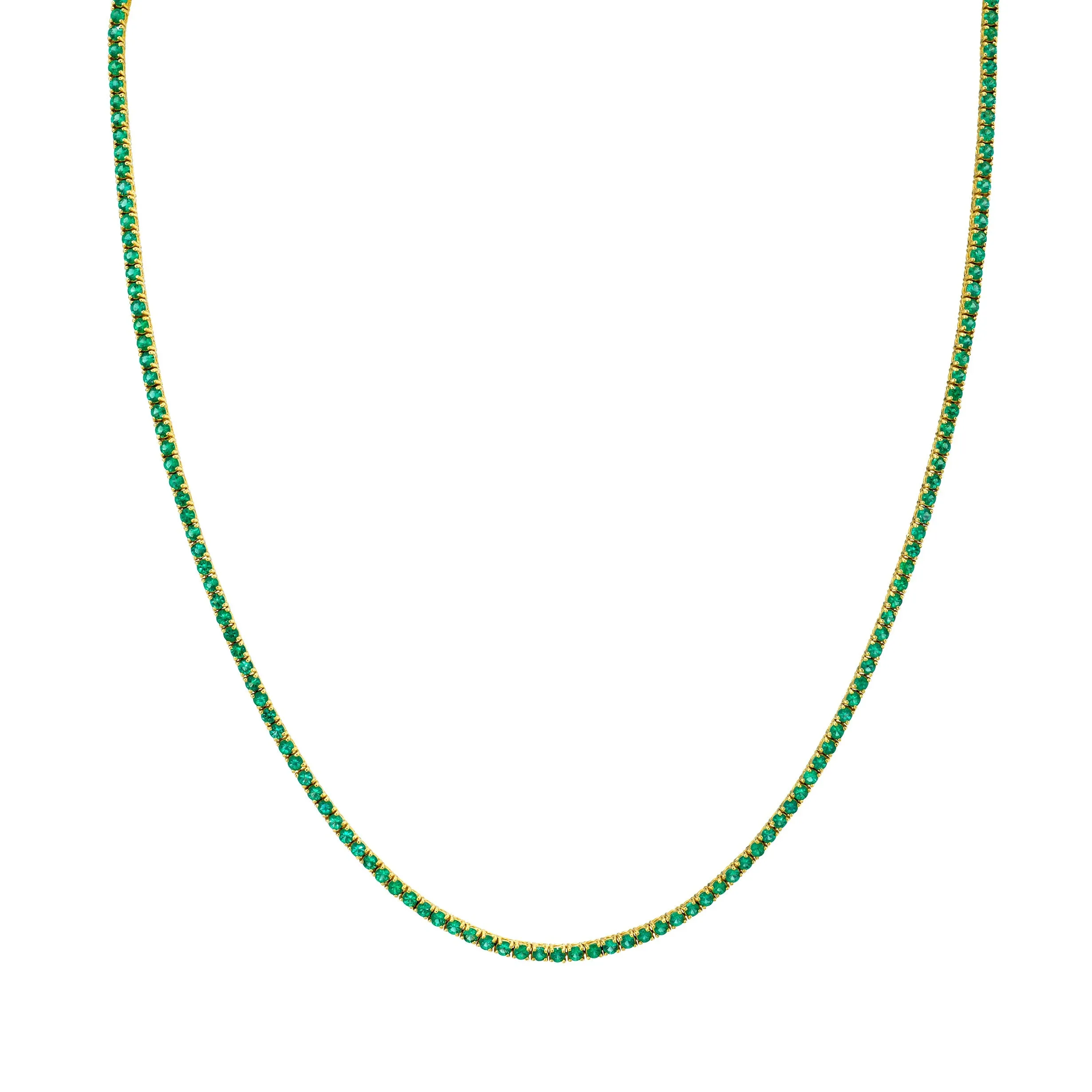 Emerald Infinity Tennis Choker