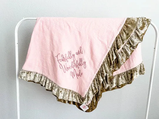 Fearfully and Wonderfully Made Muslin Blanket