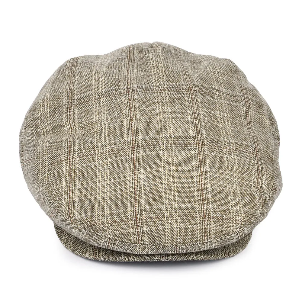 Grantville Plaid Flat Cap - Tan