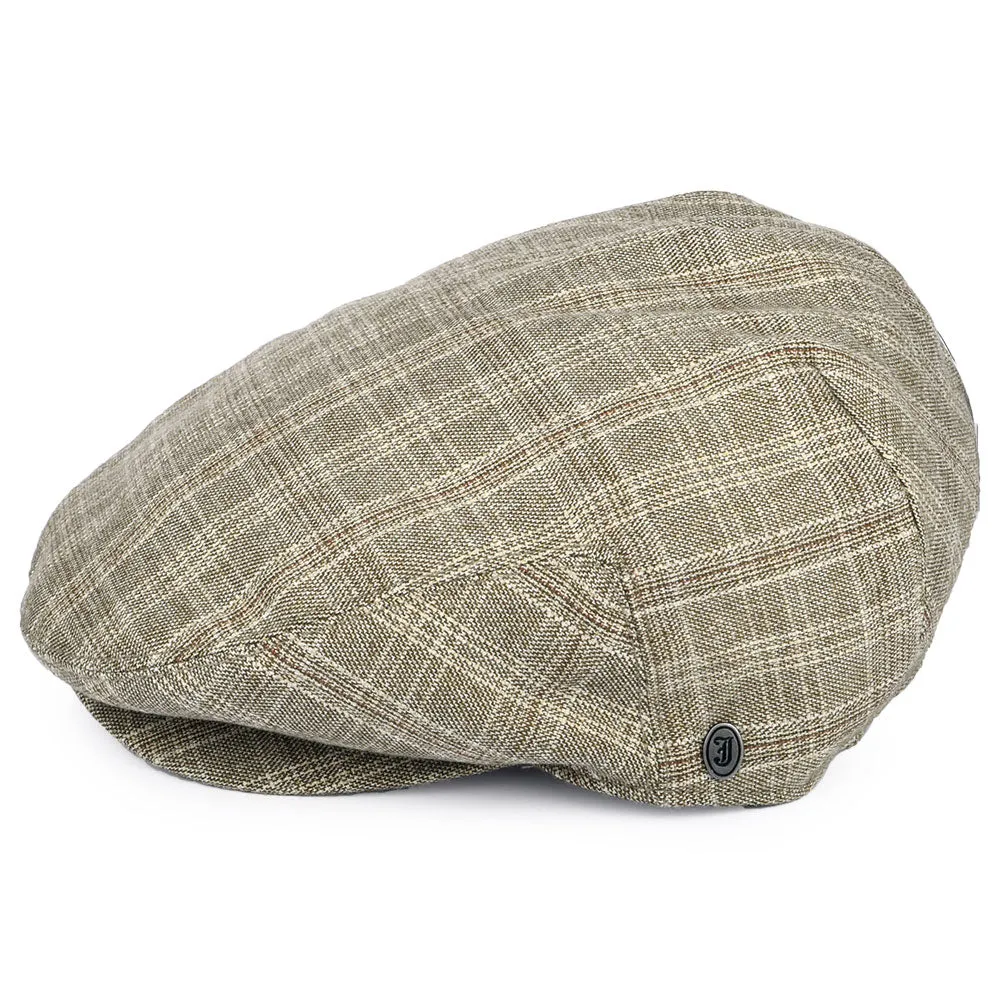 Grantville Plaid Flat Cap - Tan