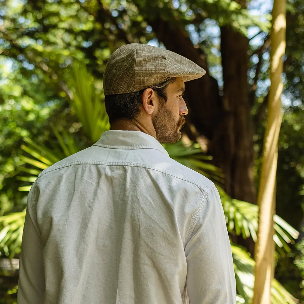 Grantville Plaid Flat Cap - Tan