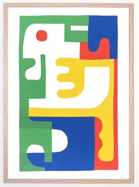 Hense  - "Green / Blue / Red / Yellow" print