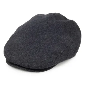 Pure Wool Harlem Flat Cap Charcoal Wholesale Pack