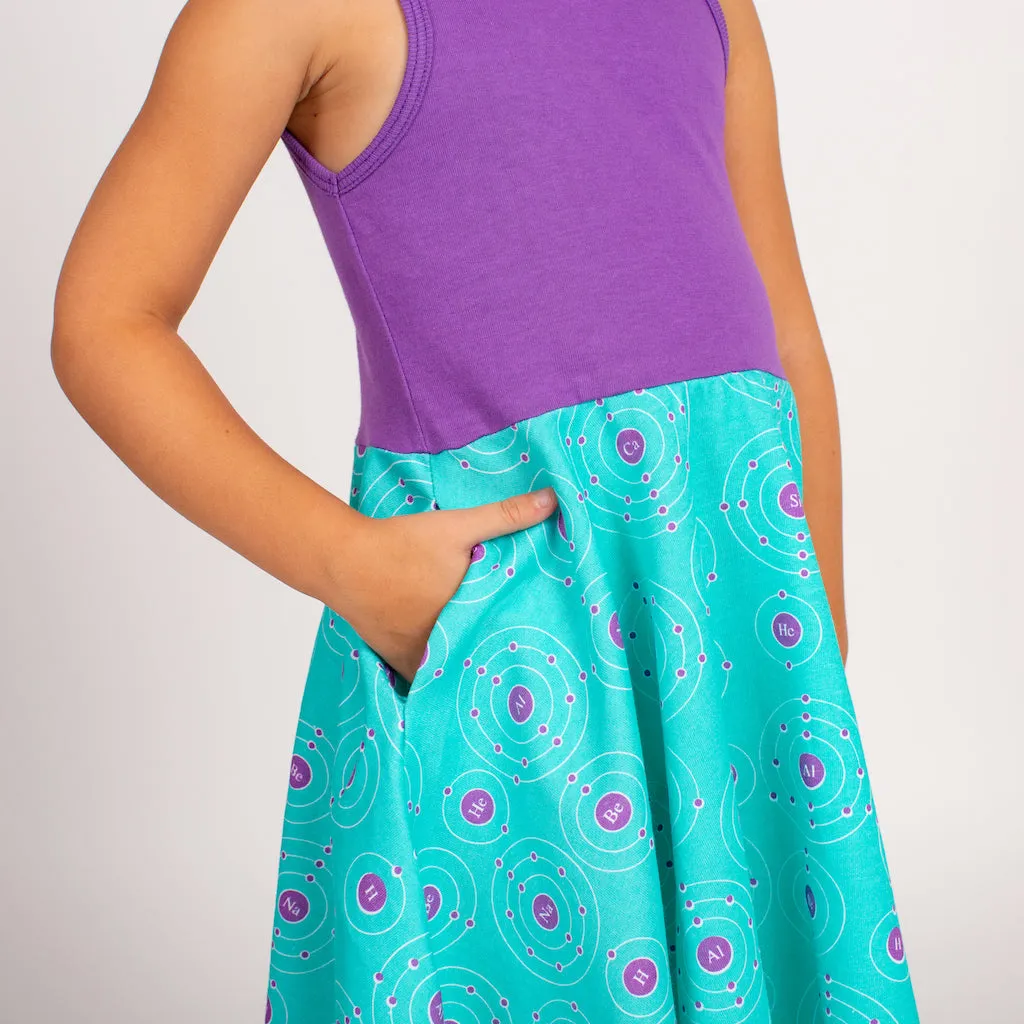 "Up and Atom" Chemistry Twirly Play Dress with Pockets