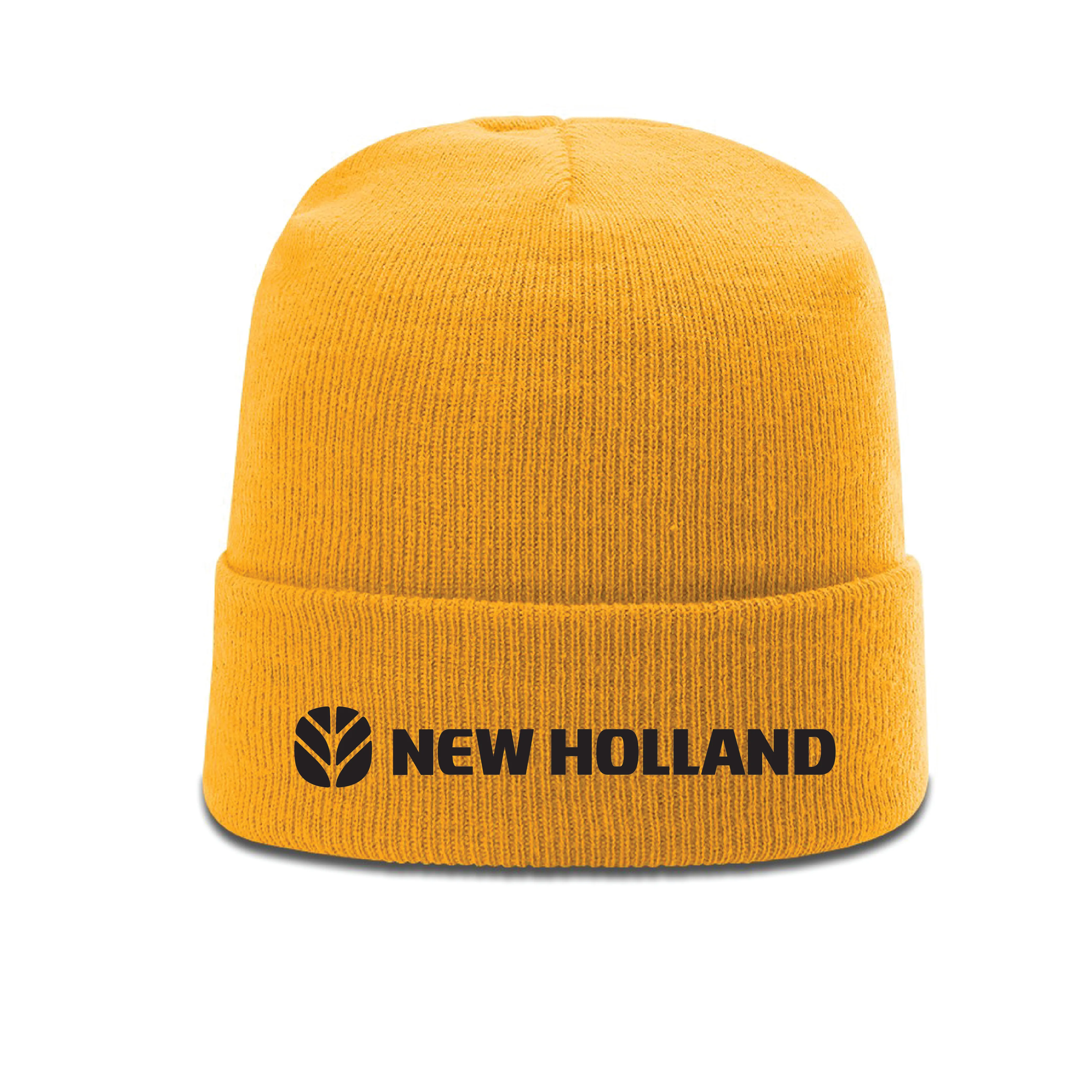 Solid Beanie W/Cuff - Gold