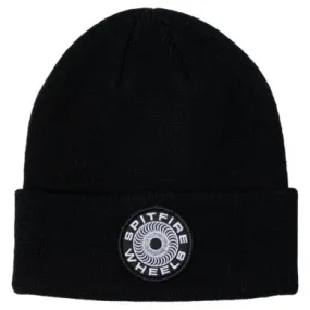 Spitfire Classic 87 Swirl Patch Beanie - Black/White