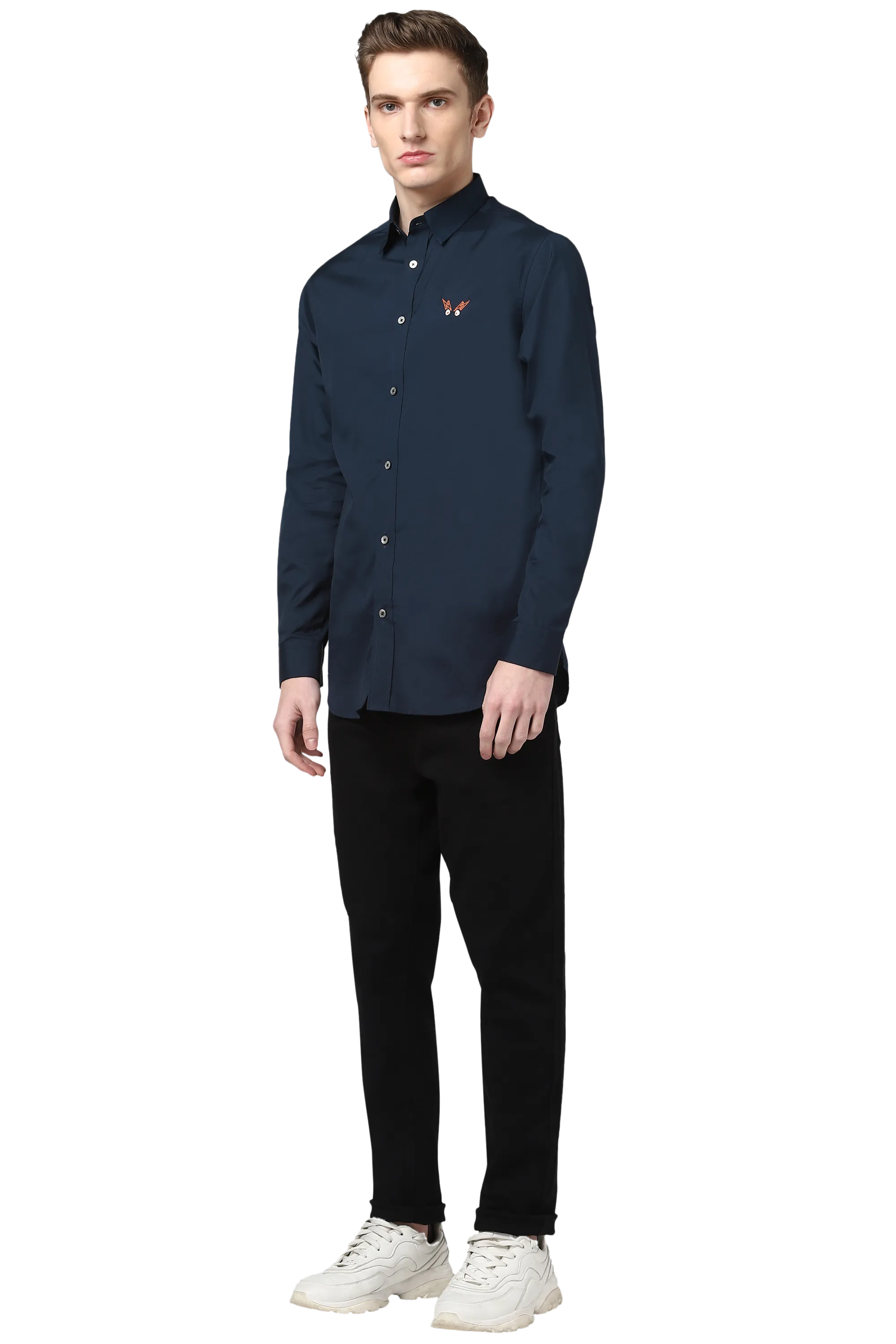 The Noo Shirt on Navy