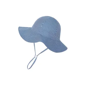 Wide Brim Baby Sun Hat in Royal Blue